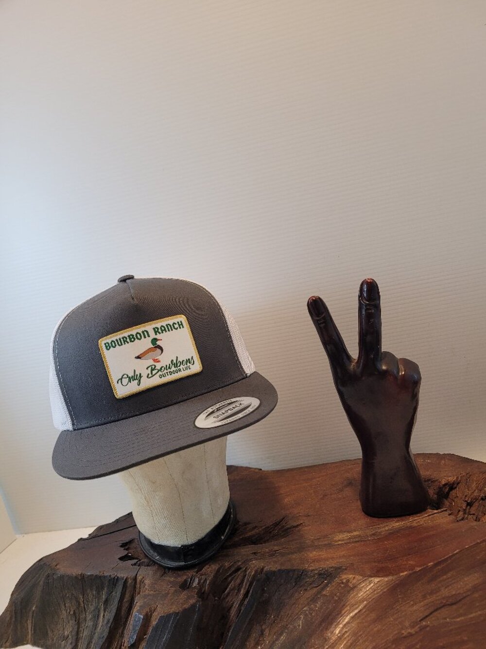 Bourbon Ranch Only Bourbon s Outdoor Life Yupoong Snapback Baseball Cap